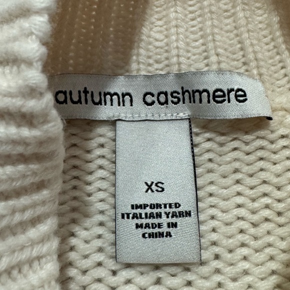 Autumn Cashmere Women Popcorn Sleeve Sweater Size XS - Picture 4 of 6